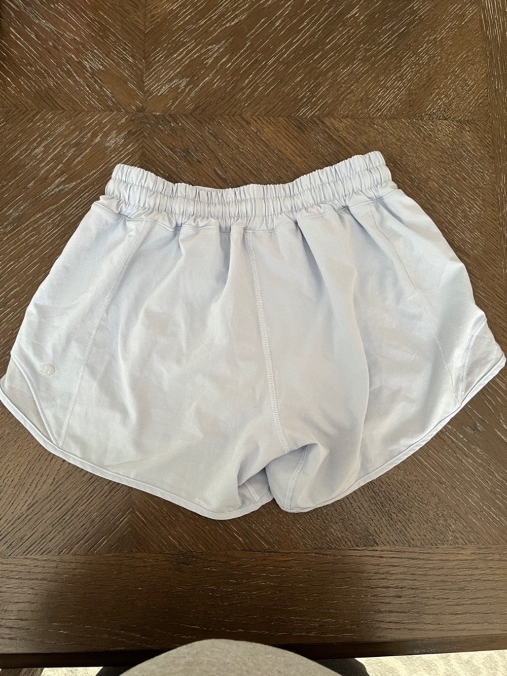 lululemon athletica Light Blue Athletic Run Shorts Hotty Hot 4 inch